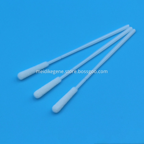 Medical Sterile Nylon Flocked Nasal Swab with 30mm Breakpoint and Short Handle